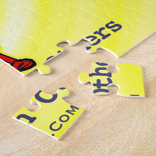 Pickleballl Paddles goed met anderen Jigzaag Puzzl Legpuzzel (Zijkant)