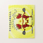 Pickleballl Paddles goed met anderen Jigzaag Puzzl Legpuzzel (Verticaal)