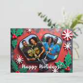 Pickleball🎅Merry Match Point! Feestdagenkaart (Staand voorkant)