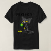 PickleballOmdatMurderIsWronggiftIdeasForCatLover T-shirt (Design voorkant)