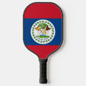 Pickleballpaddle met vlag van Belize Pickleball Paddle (Voorkant)