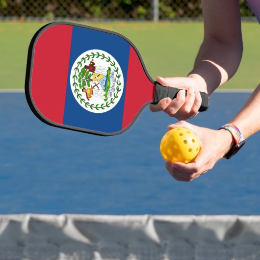 Pickleballpaddle met vlag van Belize Pickleball Paddle (Insitu)