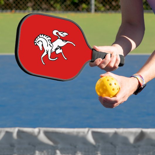 Pickleballpaddle met vlag van Kent County Pickleball Paddle (Insitu)