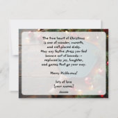 Pickleball🎅Paddle & Pine Holiday Shine Feestdagenkaart (Achterkant)