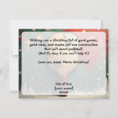 Pickleball🎅Paddles Before Presents Feestdagenkaart (Achterkant)