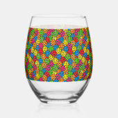 Pickleballs zijn er nooit genoeg wijnglas zonder voet (Achterkant)
