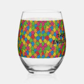Pickleballs zijn er nooit genoeg wijnglas zonder voet (Rechts)