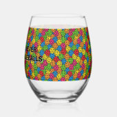 Pickleballs zijn er nooit genoeg wijnglas zonder voet (Links)