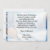 Pickleball🎅Snowball Saves & Paddle Praise Feestdagenkaart (Achterkant)