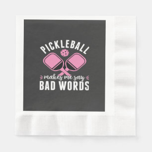 Pickleballspeler Pickleball laat me vervelende din Servet