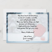 Pickleball🎅Third Shot Drop & Holiday Pop Feestdagenkaart (Achterkant)