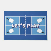 Pickleballveld Carolina Blue Persoonlijk Deurmat (Voorkant)