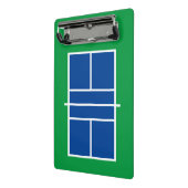 Pickleballveld mini klembord voor coach & speler (Angled2)