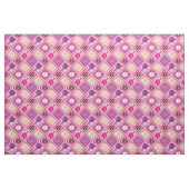 Picklebalpatroon - paars, roze, geel stof (Fat Quarter)