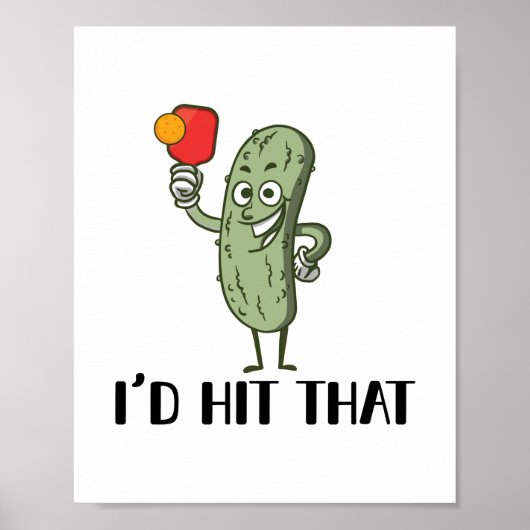 Picklebalspelers | Sport Paddleball Gifts Poster (Voorkant)