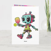 Picklebot 3000 Verjaardag Kaart! Feestdagen Kaart (Achterkant)