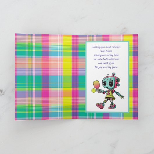 Picklebot 3000 Verjaardag Kaart! Feestdagen Kaart (Binnen)