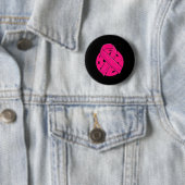 Picklebyll Awareness Roze lint Picklebyll borst Ronde Button 5,7 Cm (In situ)