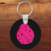 Picklebyll Awareness Roze lint Picklebyll borst Sleutelhanger (Voorkant)