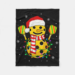 Picklebyll Sneeuwman Kerstman Hoed Lichtjes Kerst Fleece Deken