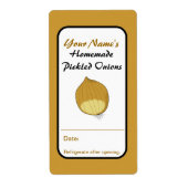 Pickled Onions Custom Canning Jar Labels Naam toev (Voorkant)