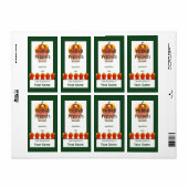 Pickled Orange Bell Peppers Cook's Canning Label (Full Sheet)