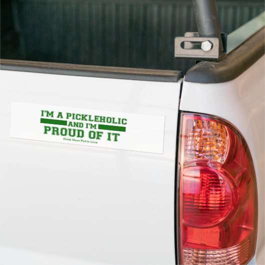 Pickleholic Pickle Juice Bumpersticker (Op Truck)
