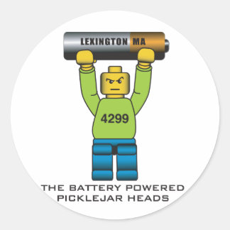 Picklejar Heads Stikers 2011 Ronde Sticker