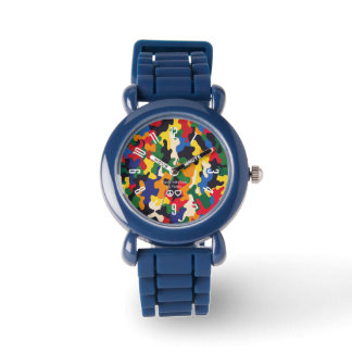 PickleKids™ Color Camo Blue Horloge