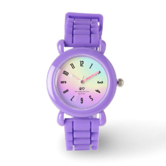 PickleKids™ Gradient Peace & Love Paarse Horloge