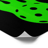 Picklell Flame - Paddlell Tennis Pickleller Pickle Poster (Hoek)