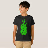 Picklell Flame - Paddlell Tennis Pickleller Pickle T-shirt (Voorkant volledig)