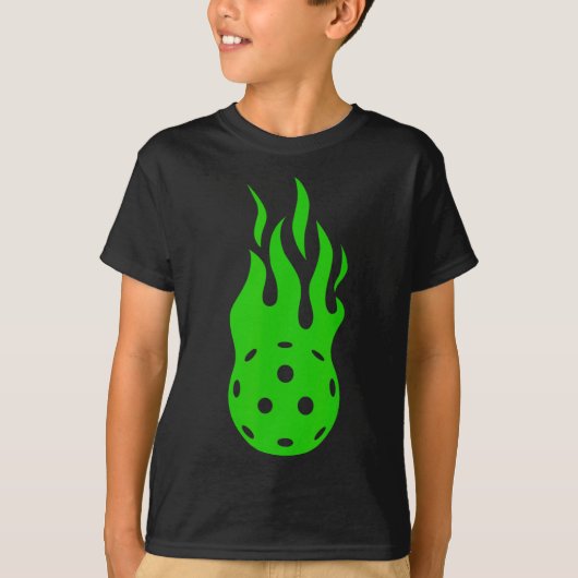 Picklell Flame - Paddlell Tennis Pickleller Pickle T-shirt (Voorkant)