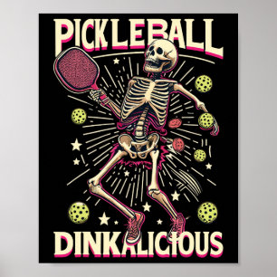Picklell Halloween Skelet Funny Picklell Paddles Poster