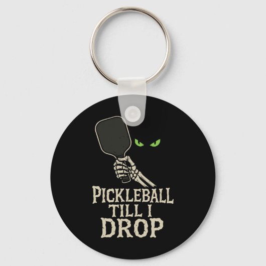 Picklell Till I Drop Skeleton Hand Halloween ontwe Sleutelhanger (Voorkant)