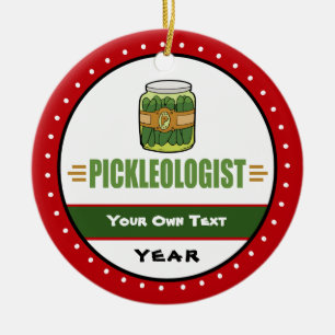 PICKLEOLOGIST Funny Pickle Lovers Keramisch Ornament