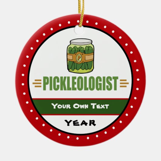 PICKLEOLOGIST Funny Pickle Lovers Keramisch Ornament (Voorkant)