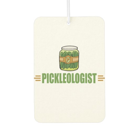 PICKLEOLOGIST Funny Pickle Lovers Luchtverfrisser (Voorkant)