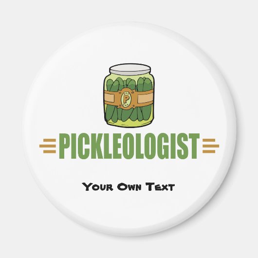 PICKLEOLOGIST Funny Pickle Lovers Magneet (Voorkant)