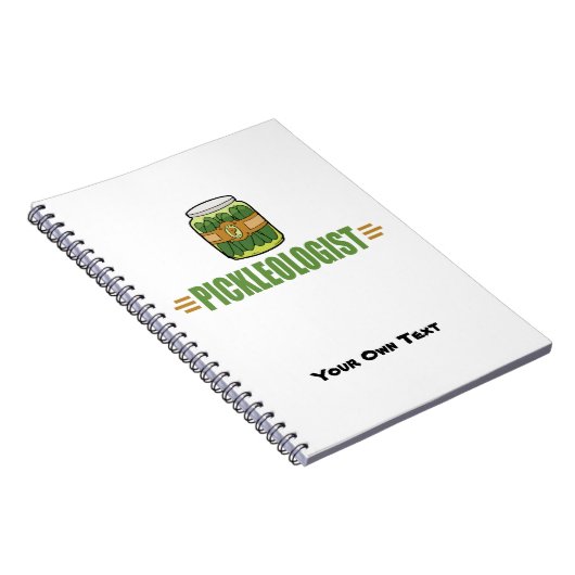 PICKLEOLOGIST Funny Pickle Lovers Notitieboek (Rechterzijde)