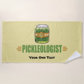 PICKLEOLOGIST Funny Pickle Lovers Strandlaken (Voorkant)