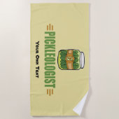 PICKLEOLOGIST Funny Pickle Lovers Strandlaken (Voorkant)