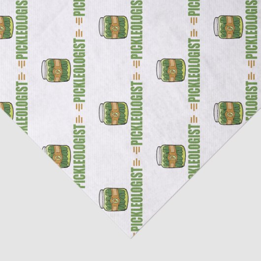 PICKLEOLOGIST Funny Pickle Lovers Tissuepapier (Detail)