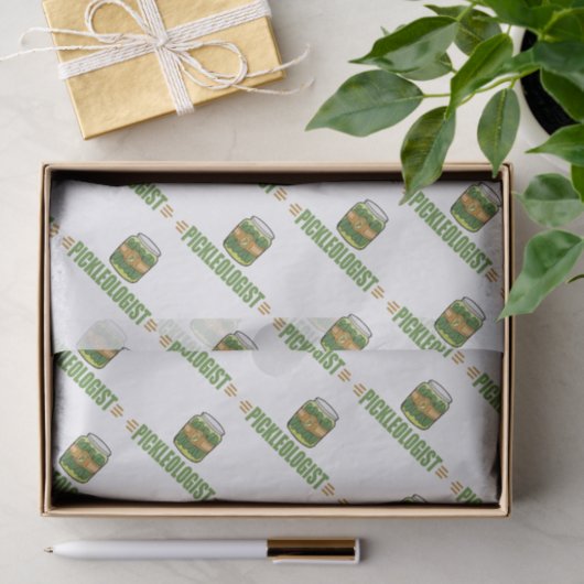 PICKLEOLOGIST Funny Pickle Lovers Tissuepapier (Geschenk)