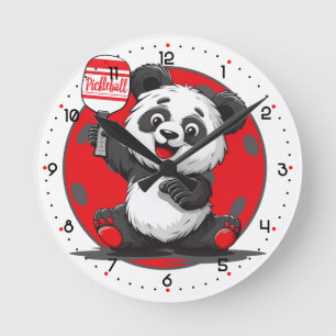 PicklePanda Smash Time Pickleball Ronde Klok