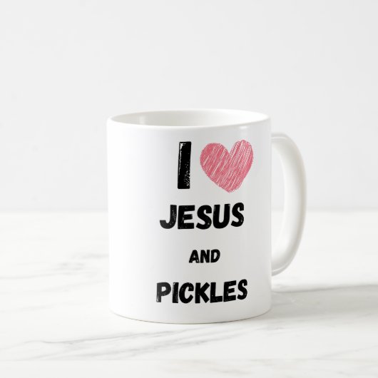 Pickles and Jesus Religious Koffiemok (Voorkant rechts)