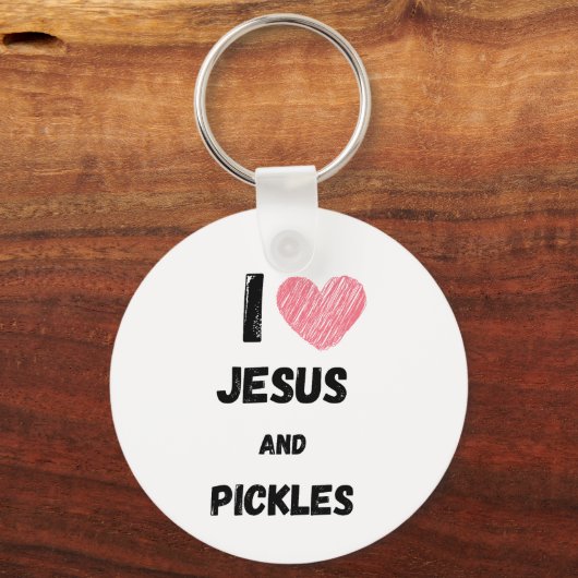 Pickles and Jesus Religious Sleutelhanger (Voorkant)