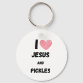 Pickles and Jesus Religious Sleutelhanger (Achterkant)