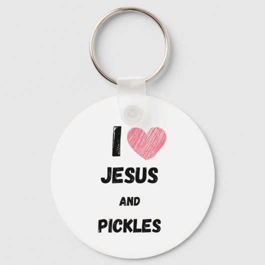 Pickles and Jesus Religious Sleutelhanger (Achterkant)