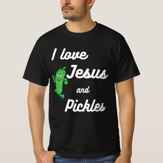 Pickles and Jesus Religious T-shirt (Voorkant)